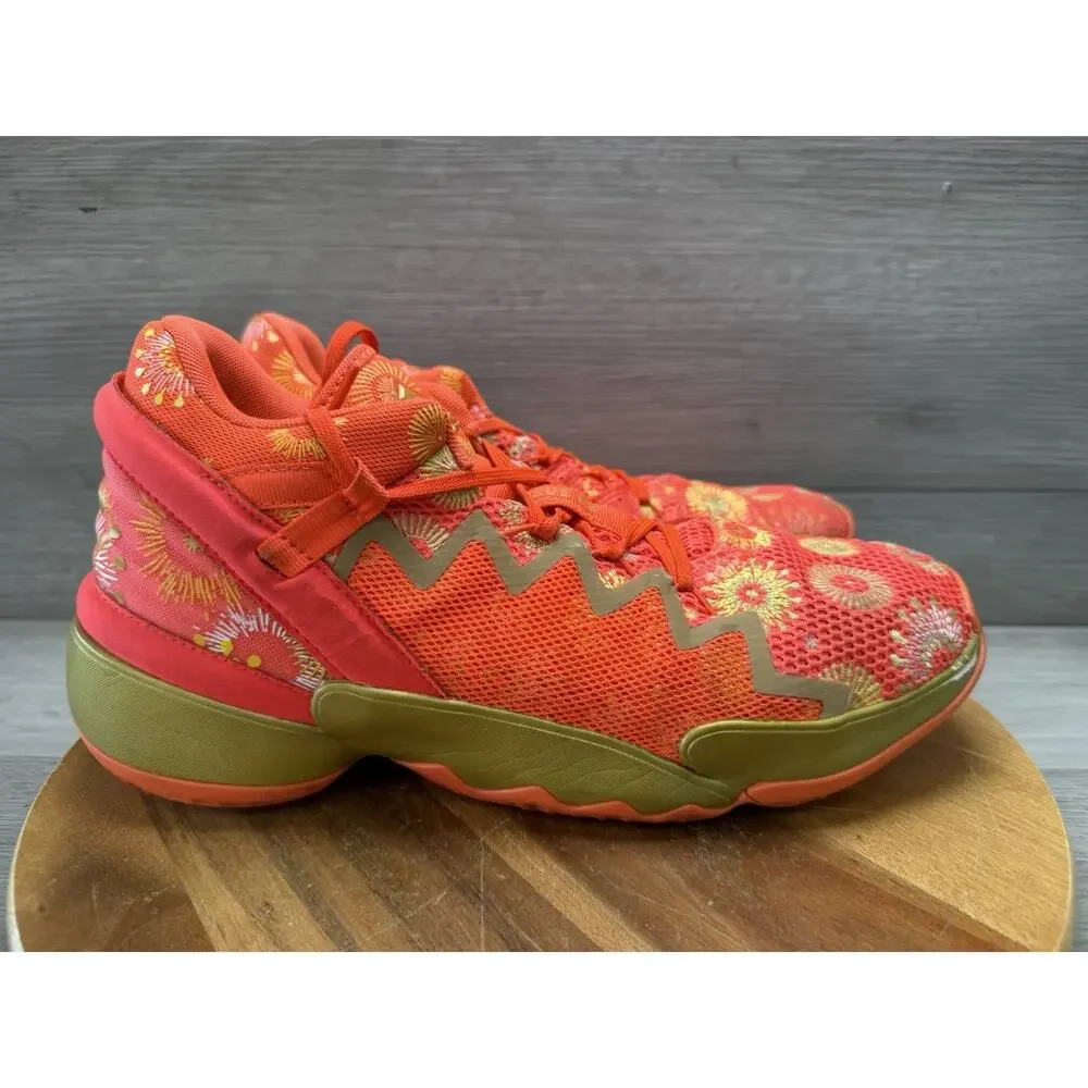 Adidas D.O.N. Issue 2 GCA Sneakers With Vibrant Firework Pattern. Men’s 10.5